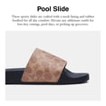 thumbnail image 2 of Sandalias Pool Slide Coach para hombre, de lona revestida, color tostado, talla 7, 2 of 5
