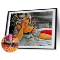 thumbnail image 2 of 5D bricolaje taladro completo diamante pintura niña feliz cruz puntada costura conjunto decoración FLhrweasw Nuevo, 2 of 9