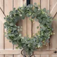 thumbnail image 3 of 2PCS Artificial Eucalyptus Garland with White Flowers & Berries - Fake Greenery Vine for Home, Garden, Wedding & Party Decor, 3 of 14