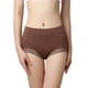 thumbnail image 1 of Gibobby Panty Microfibra con Encaje Ropa interior encaje ajustado talle color sólido casual para mujer （Café， XL), 1 of 3