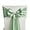 Sage, variant on 50 Black Chair Sashes Satin Chairs Bows for Wedding Birthday Party Fiesta Restaurant Decor - 7x108 Inches Chair Ribbons Ties Fitted Banquets Folding Chairs Decorations