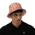 thumbnail image 4 of Kll Tomatoes And Chili Bucket Hat for Women Men Packable Travel Beach Sun Hat Outdoor Rave Accessories Reflective Fisherman Cap, 4 of 6