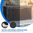 thumbnail image 5 of Dextrus 100 Gallon Resin Deck Box, Outdoor Waterproof Storage box,Lockable,Black, 5 of 8