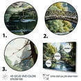 thumbnail image 3 of Designart "Green Bridge peaceful Arch I" Architecture Canvas Print, 3 of 5