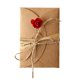 thumbnail image 1 of Tarjeta De Felicitación Con Flores Secas Diseño Ecológico Único Papel Kraft Marrón Reciclado Los Amantes De La Naturaleza Celebran Con Belleza Natural, 1 of 5