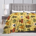 thumbnail image 4 of Kll Fleece Blanket Plush Throw Blanket Forest Guard,Soft Fuzzy Cozy Flannel Blanket For Couch Sofa Bed.(60"X50"), 4 of 9