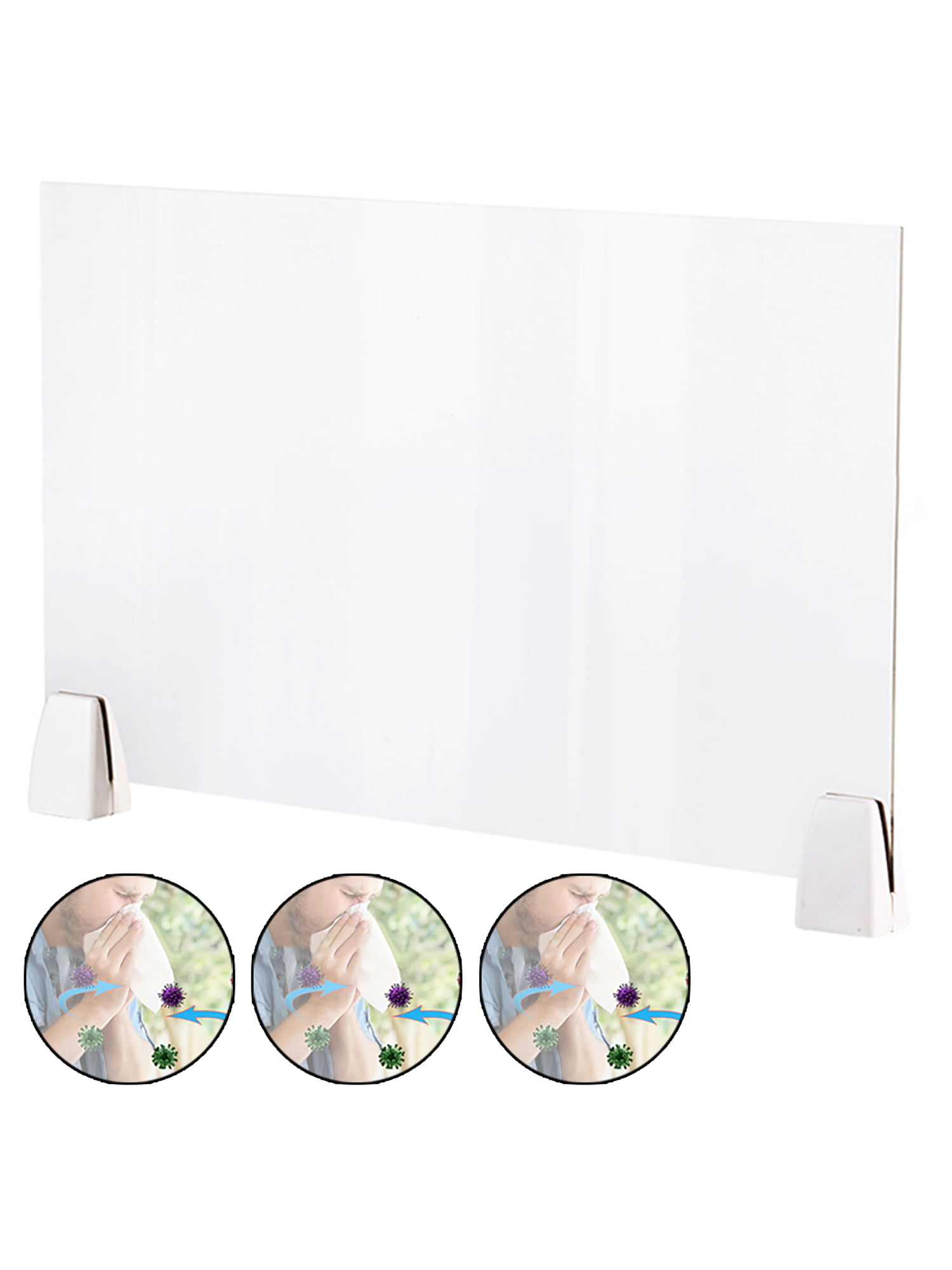 3mm Acrylic/PET Plastic Screen Sneeze Guard for Checkout Counters 