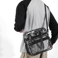 thumbnail image 6 of ibiyuan Clear Bag for Stadium Events Clear Tote Lunch Bag with Non-detachable Reinforced Straps for Work, Sporting Events and Gym, 6 of 8