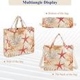 thumbnail image 6 of FORMRS Womens Corduroy Tote Bag Crossbody Shoulder Handbag with Pocket, Orange Starfish, 6 of 7