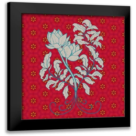 Murdock, Ramona 20x20 Black Modern Framed Museum Art Print Titled - Lotus