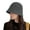 Dark Gray, variant on Dengjunhu Low Profile Bucket Hat for Women Men Woolen Yarn Winter Thermal Knit Fisherman Cap for Daily Life