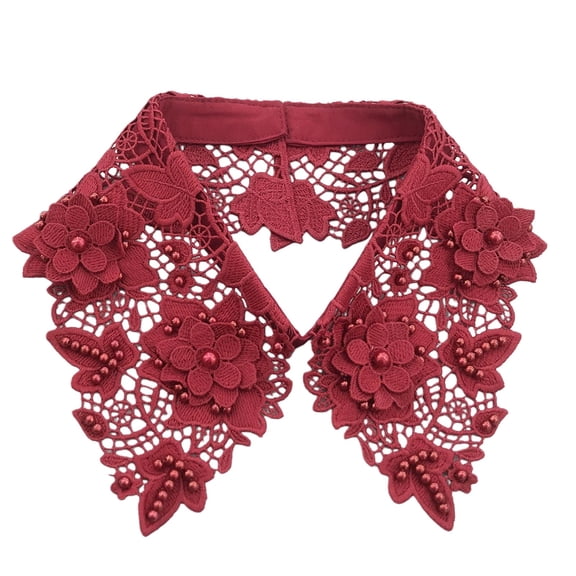 WZXFASHION Double Layer Wide Spread Detachable Collar Statement Fake Collar Fashion Accessory One Size 90g