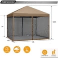 thumbnail image 6 of ABCCANOPY 10 ft x 10 ft Easy Pop up Outdoor Canopy Tent With Netting, Khaki, 6 of 6