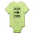 thumbnail image 1 of CafePress - Vintage I'm With Stupid [R] Infant Bodysuit - Baby Light Bodysuit, 1 of 1