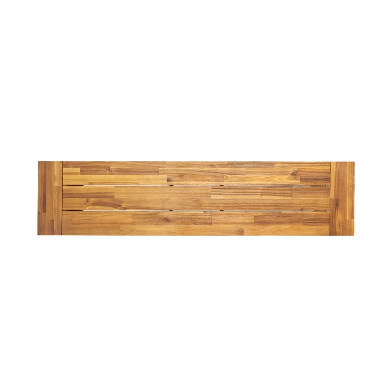 Rustic metal online bench