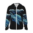 thumbnail image 1 of Fotbe Ocean Turtle Chaqueta con Protección Solar UPF 50+ para Hombre y Mujer, Camisa con Capucha y Bolsillos-Large, 1 of 7