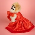 thumbnail image 5 of Doggy Parton, Dog and Cat Clothes, Evening Star Pet Gown, Red, Small, 5 of 15