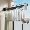 thumbnail image 5 of Hogar Perforación-Libre Ropa Rack Al Aire Libre Ropa Simple Varilla de Secado Ropa Plegable Secado Artefacto Negro, 5 of 5