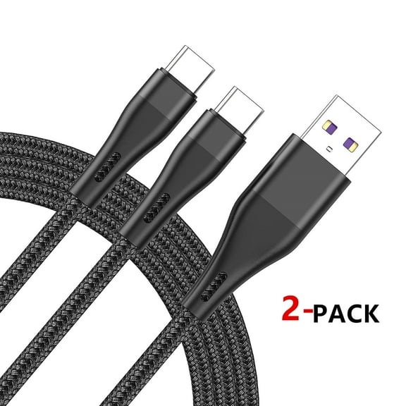 USB Type C Cable 10 ft 2Pack,3A Fast Charging Quick Cord,Extra Long Braided USB A to C Cables Compatible with Galaxy S10 S9 S8 S20 Plus A51 A11,Note
