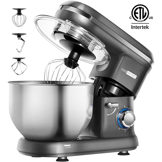 VIVOHOME Stand Mixer, 660W 10 Speed 6 Quart TiltHead Kitchen Electric