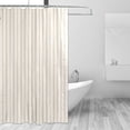 thumbnail image 2 of FREEAMG Reddish Brown Stripes Shower Curtain Bathroom Decorative Shower Curtain Waterproof Washable Reinforced Grommets, 72x72 Inch, 2 of 5