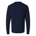 thumbnail image 5 of Tultex 202LS Fine Jersey Long Sleeve T-Shirt-Navy-L, 5 of 6