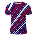 thumbnail image 4 of LEBONYARD Tshirts for Men 4th Of July Shirts Men,blouses for men 50% off clear,Men Casual Independence Day Printed Short Sleeve Round Neck T-Shirt Blouse Tops Red XXXL, 4 of 5