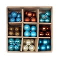 thumbnail image 3 of Assorted Christmas Ball Ornament Set with Storage Box, Shatterproof Xmas Tree Hanging Baubles in Glossy Matte Glitter Ribbed Finishes for Home Holiday Decor Christmas Ball Ornaments, 3 of 8
