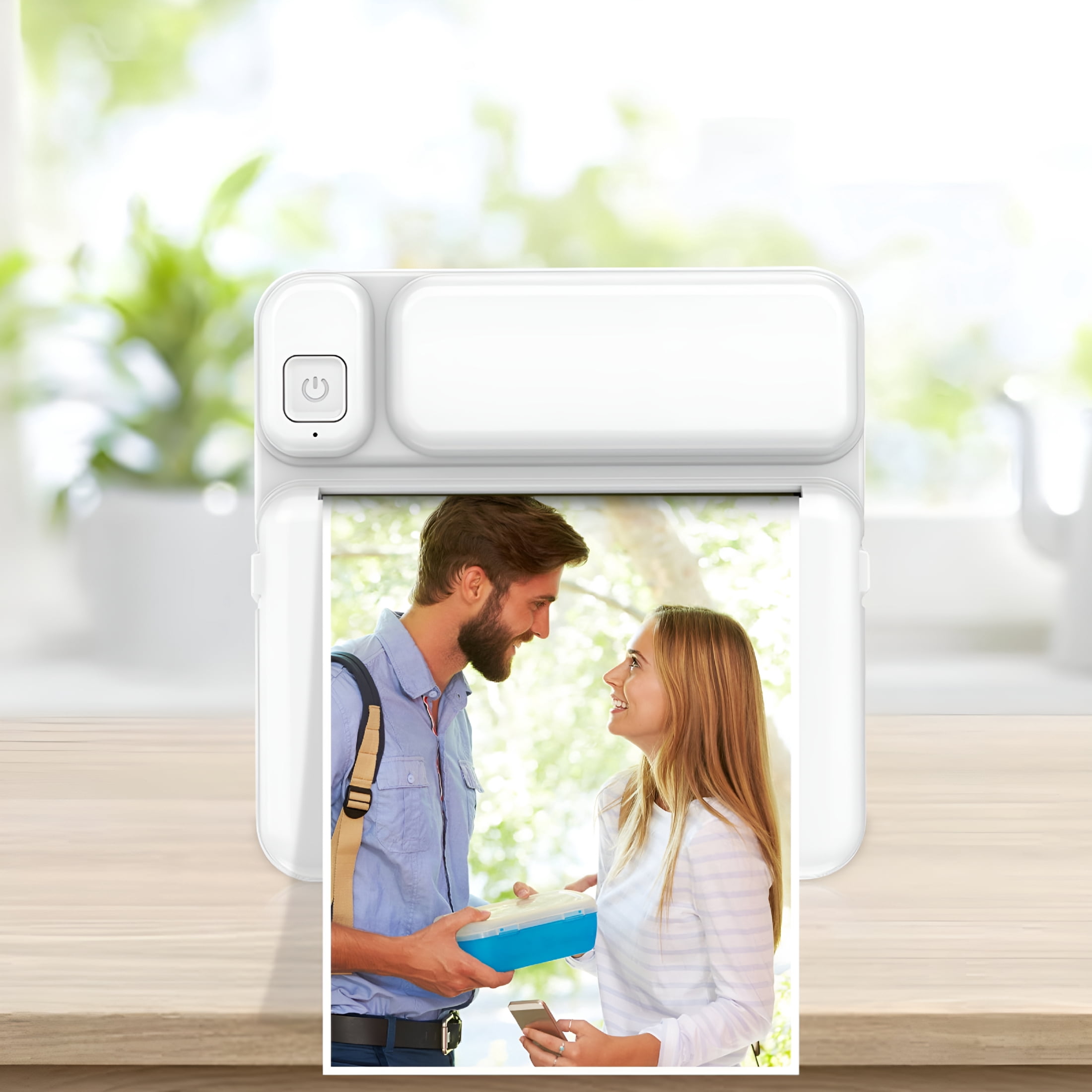 GJX 2026 New Thermal Portable Wireless Printer 57Mm Mini Wireless Pos Thermal Image Photo Printer for Android Ios Mobile Phones Bluetooth Printers for Home Use