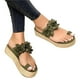 thumbnail image 4 of Sandalias con plataforma para mujer, zapatos informales con plataforma y cuña de playa para mujer Wmkox8yii hj789, 4 of 4