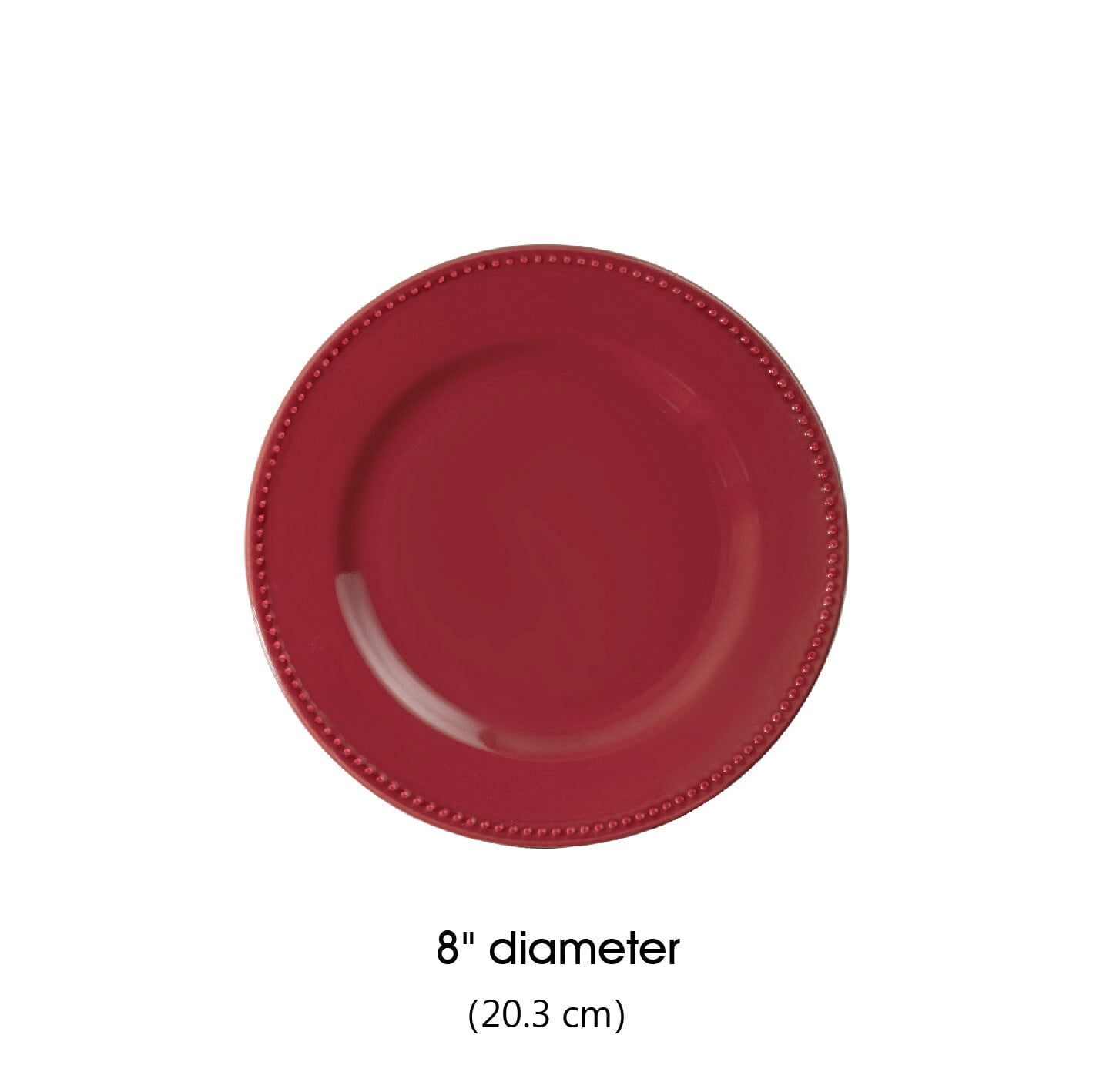 Mainstays Brynn 12-Piece Stoneware Dinnerware Set Red