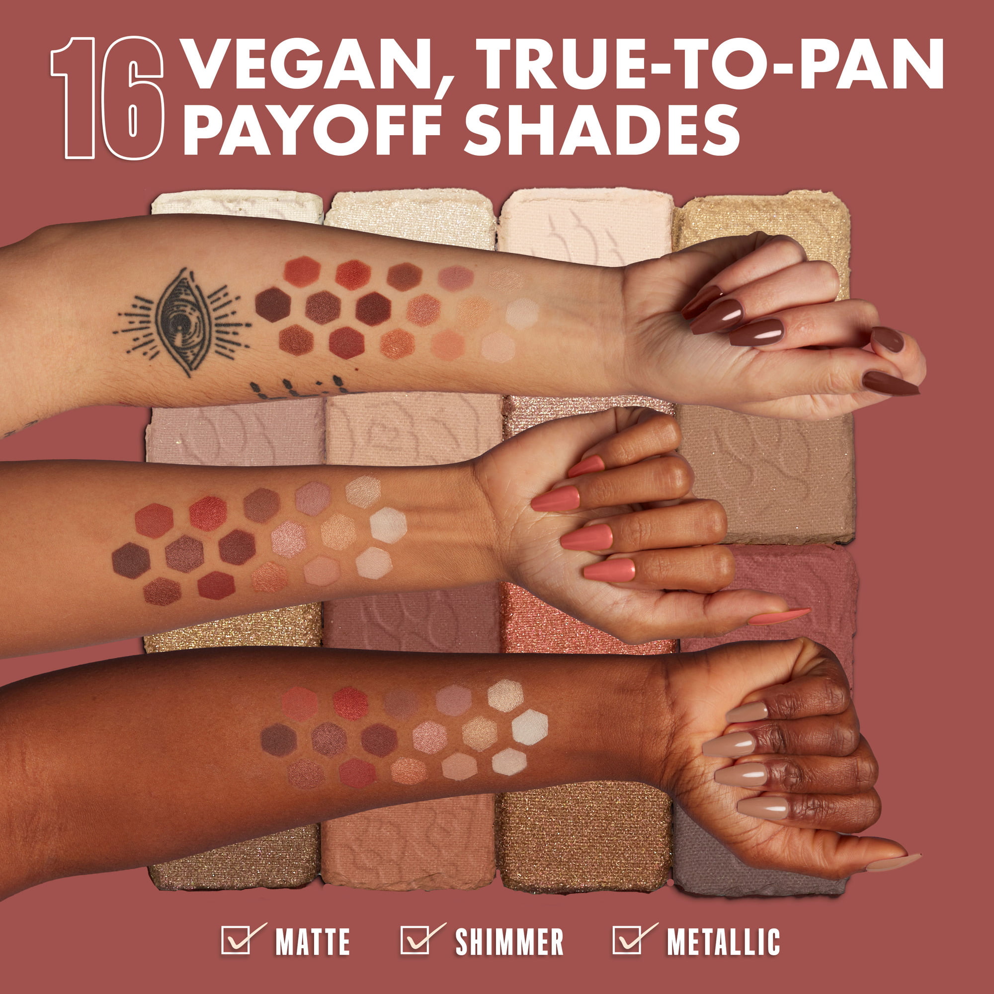 NYX Professional Makeup Ultimate Eye Shadow Palette, Warm Neutrals photo 6