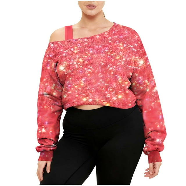 KIHOUT Subtle Star-Print Off-Shoulder Hoodie - Low-Key Sparkle for Family Gatherings & Weekend Coffee Runs; Soft Fabric Fits Daily Comfort (S-XXL)
