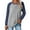 1# Gray, variant on TEMOFON Long Sleeve Shirts for Women Casual Crewneck T Shirts Fall Color Block Tunic Tops Comfy Gray Loose Shirts for Women Clothes