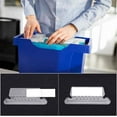 thumbnail image 3 of Hanging File Tabs and Inserts,120 Pcs Colorful File Folder Tabs and White Inserts,Clear to Read 3 In File Folder Tabs,Plastic Visible Tabs - for Back to School Organize and Distinguish Hanging Files, 3 of 8