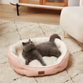 thumbnail image 2 of Cama para mascotas para perros y gatos pequeños, lavable, 25 cm, color melocotón, 2 of 9