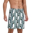 thumbnail image 2 of Fotbe Penguin Pantalones Cortos de Pijama para Hombre, Ropa de Dormir, Pantalones de Pijama Cortos para Hombre-4X-Large, 2 of 6