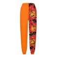 thumbnail image 4 of Pantalones deportivos de Halloween para mujer, pantalones deportivos de cintura alta con cordón y estampado de calabaza y murciélago, corte holgado informal, 4 of 4