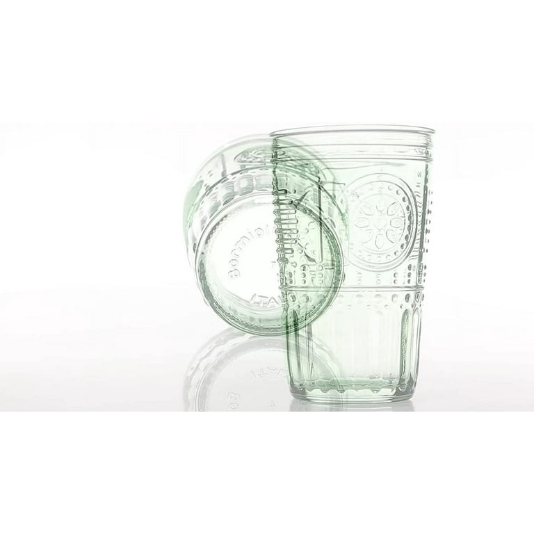 Bormioli Rocco Romantic Cooler Glass Set of 4 16 oz Pastel Green