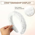 thumbnail image 6 of Unique Bargains Fluffy Fuzzy Headband Solid Color Hair Band for Women Soft Lambswool Hairband White, 6 of 7