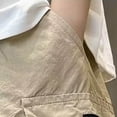 thumbnail image 6 of SGFCWSX Kids Boys Cargo Shorts with Pockets Loose Fit Elastic Waist Cotton Summer Casual Shorts Khaki Size 10-11 Years, 6 of 7