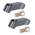 thumbnail image 1 of Stem Mirror Mount Riser Adapters, Motorcycle Mirror Extender Adapter 1 Pair Anodized Aluminium Alloy Rustproof  For Motorbike Black,Grey, 1 of 8