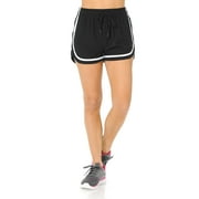Auliné Collection Womens Sports Exercise Workout Fitness Gym Yoga Running Shorts Black SM