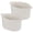 White, variant on PiccoCasa 2Pcs Storage Basket Bin Woven Organizer with Handles White