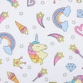 thumbnail image 2 of Estate View™ Kids' Room Darkening Grommet Top Unicorn Magic Glow in the Dark Curtain Panel Pair, 38"x96", White/Multi, 2 of 9
