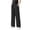 Black, variant on Hiking Pants Kids Elastic Waist Wide Leg Pants Sun Protection Waterproof Trousers Casual Workout Outerwear with Pockets
