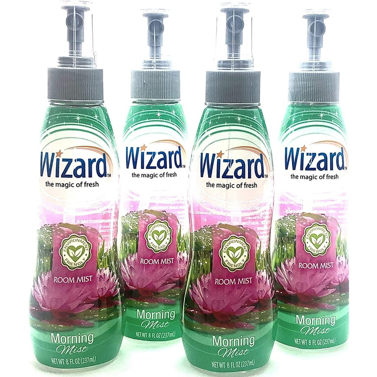 Wizard Morning Mist 4x Air Freshener Spray Bottles, Fragrance