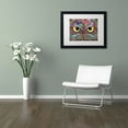 thumbnail image 3 of Trademark Fine Art "Owl Face" Canvas Art by Hello Angel, White Matte, Black Frame, 3 of 4
