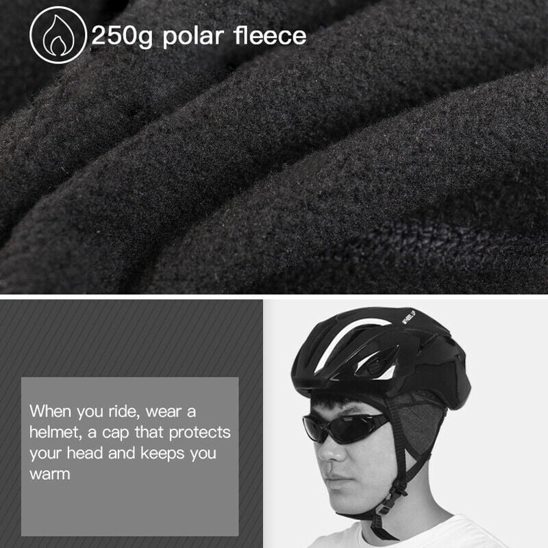 Cycling Skull Cap Motorcycle Cycle Windstopper Winter Thermal Under Helmet Hat 