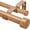 Wood Grain, variant on Wood Double Curtain Rod for Windows 66 to 120 Inches (5.5-10 Feet), 1 Inch Heavy Duty Long Curtain Rods for Windows, Wood Grain Telescoping Drapery Rods with End Caps